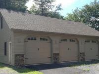 32' x 44' x 103' garage with stone wainscotting