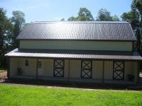 40' x 48' x 15' gambrel roof garage with a 16' x 48' upper room