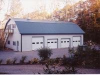 40' x 60' gambriel style garage with upper room